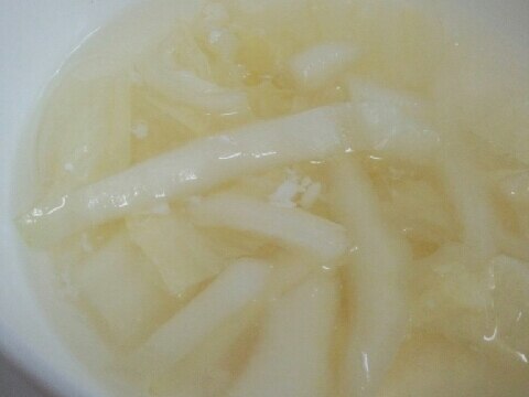 ほっこり。白菜春雨スープ